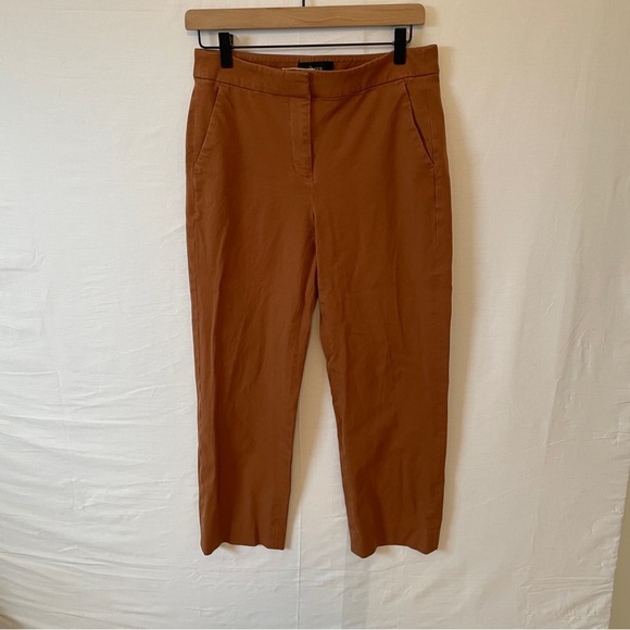 J. Crew Straight Leg Ankle Pants Carmel/Brown Size 6 - Picture 1 of 4